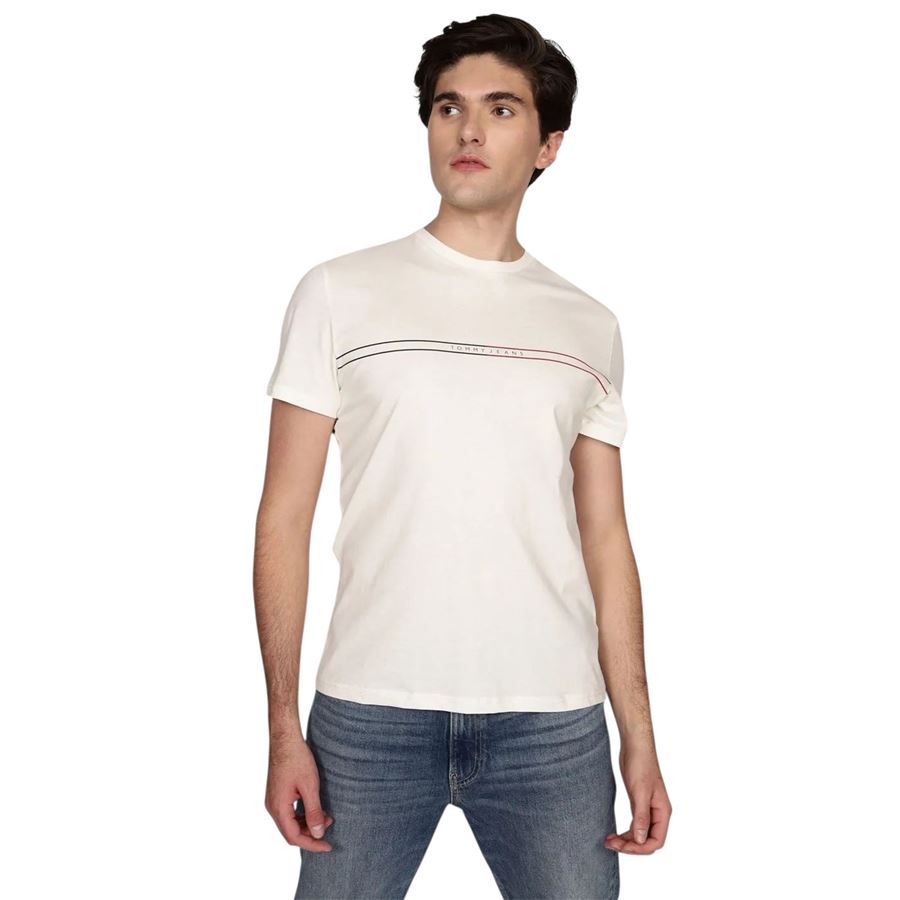 Slim Entry Graphic t-shirt maniche corte da uomo Tommy Jeans | DM0DM20779YBL